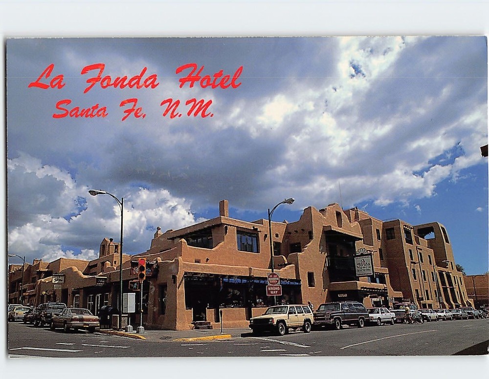 Postcard La Fonda Hotel Santa Fe New Mexico USA