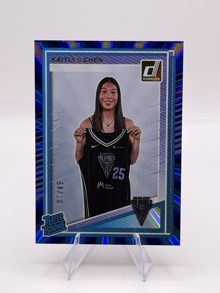 2025 Donruss WNBA - Kaitlyn Chen - Rated Rookie Blue Holo Laser SSP /49