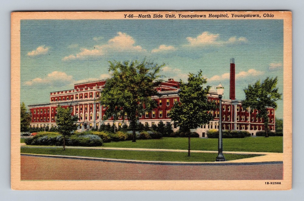 Youngstown OH-Ohio Youngstown Hospital North Side Unit Vintage Postcard