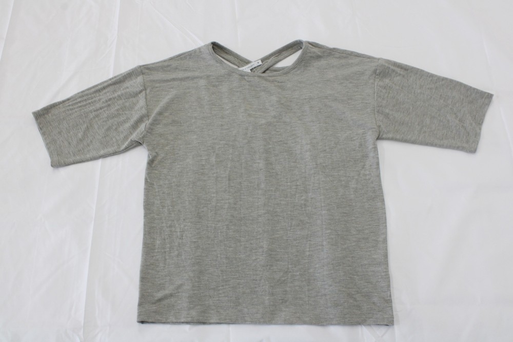 Threads 4 Thought Women's Solid Hillari 3/4 Sleeve Tee JW7 Gray Size 16 NWT