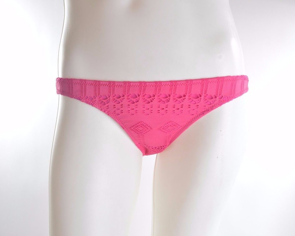 NWT WOMENS VOLCOM SURFEZA FULL SWIMSUIT BOTTOMS $36 S pink bikini pattern