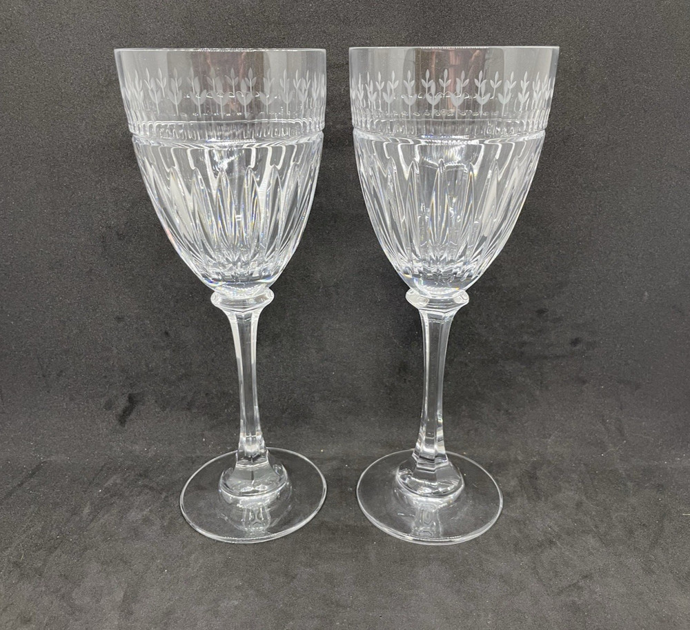 Rogaska Linear Accents Water Goblets, Set of 2