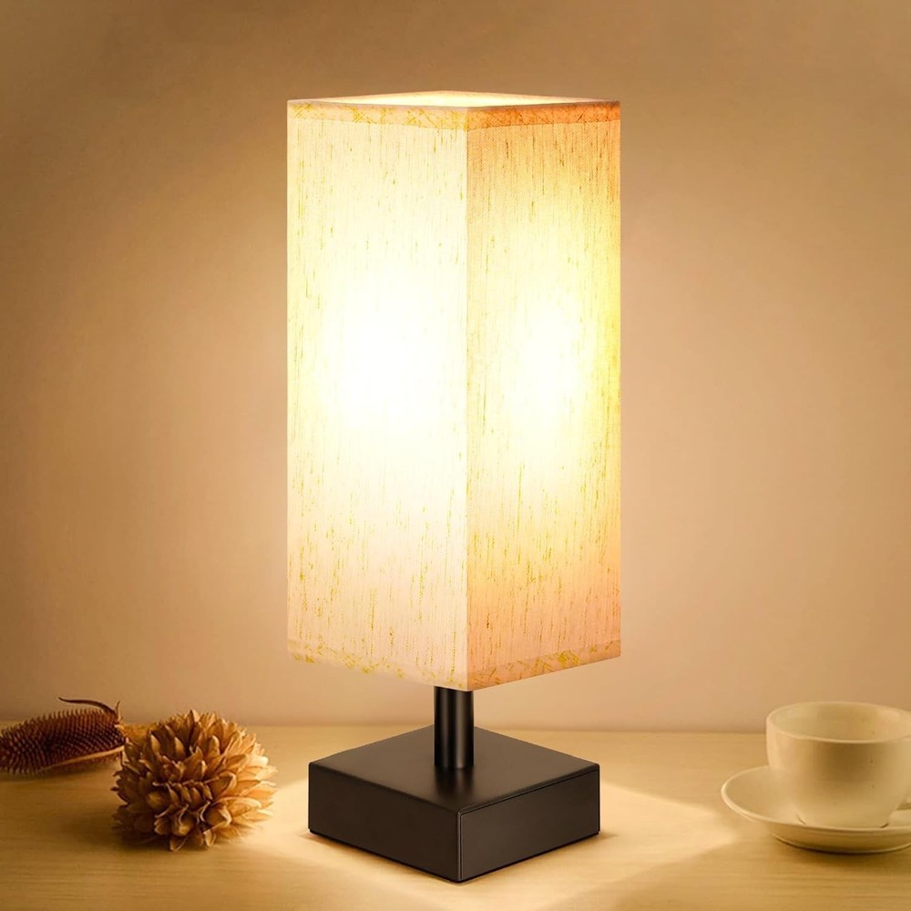Small Table Lamp Bedroom Bedside Lamps for Nightstand Minimalist Night Stand