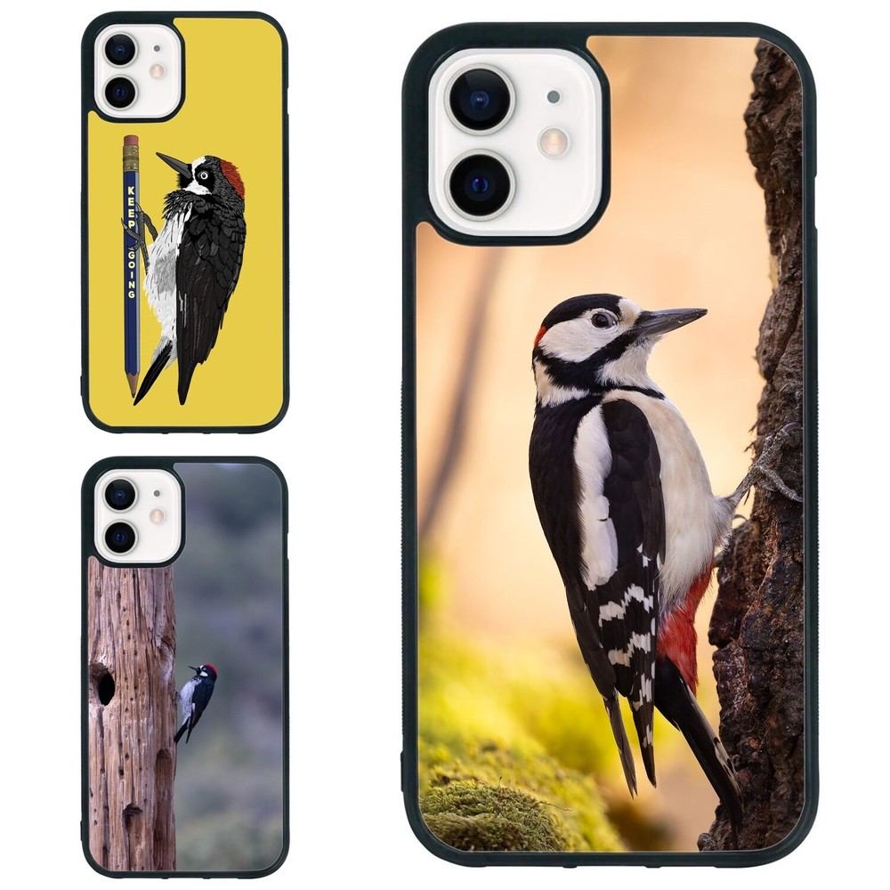 Anti fall Cover For iPhone XS XR 6 7 8 Plus SE 2nd 3rd woodpecker vertical Acorn