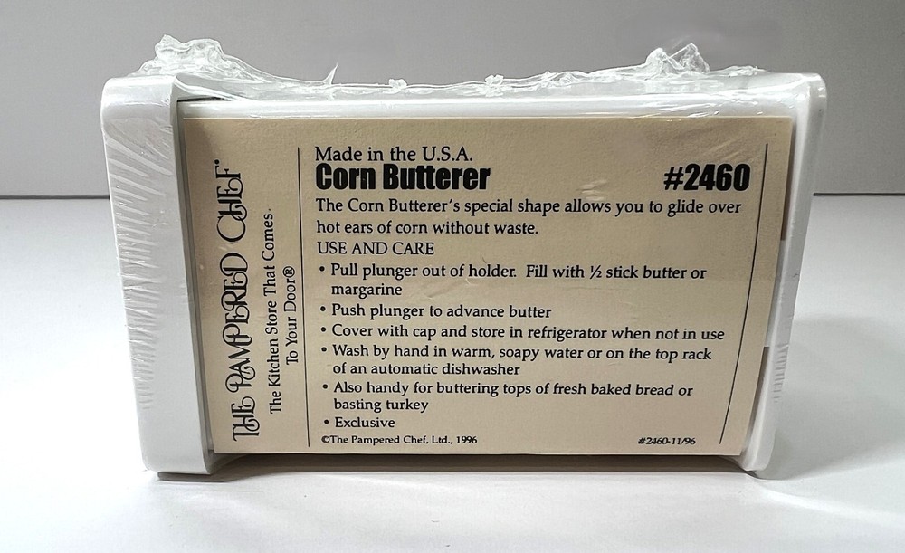 Pampered Chef Corn Butterer #2460 New Sealed Made in USA