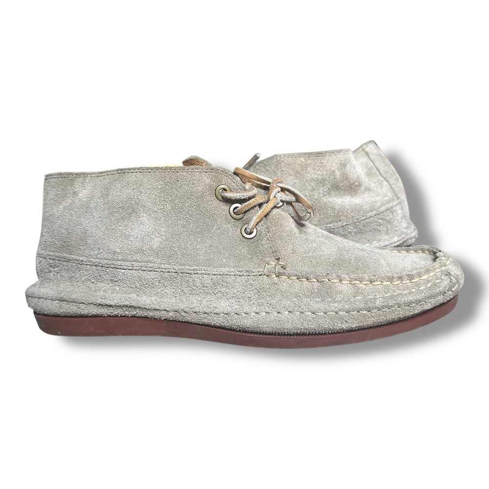 Frye Ankle Boots Men 10 Mason Tan Leather Moccasin Chukka Lace Up