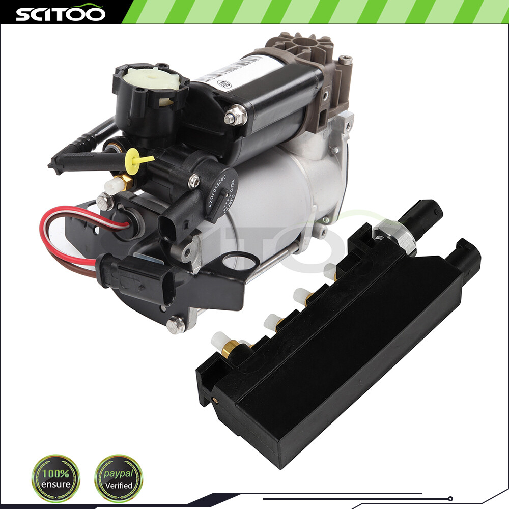 2x Air Suspension Compressor Pump + Valve Block Fits  Mercedes W212 E550 CLS550