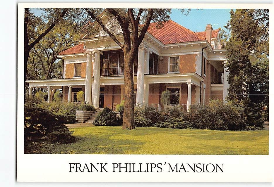 Postcard Frank Phillips Mansion Bartlesville Oklahoma USA