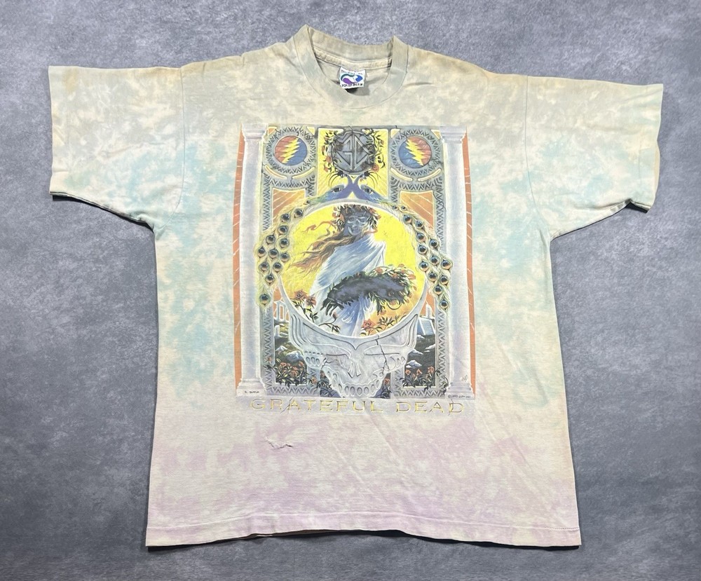 Vintage 1995 Grateful Dead Liquid Blue 30th Anniversary Shirt Size XL Tie Dye