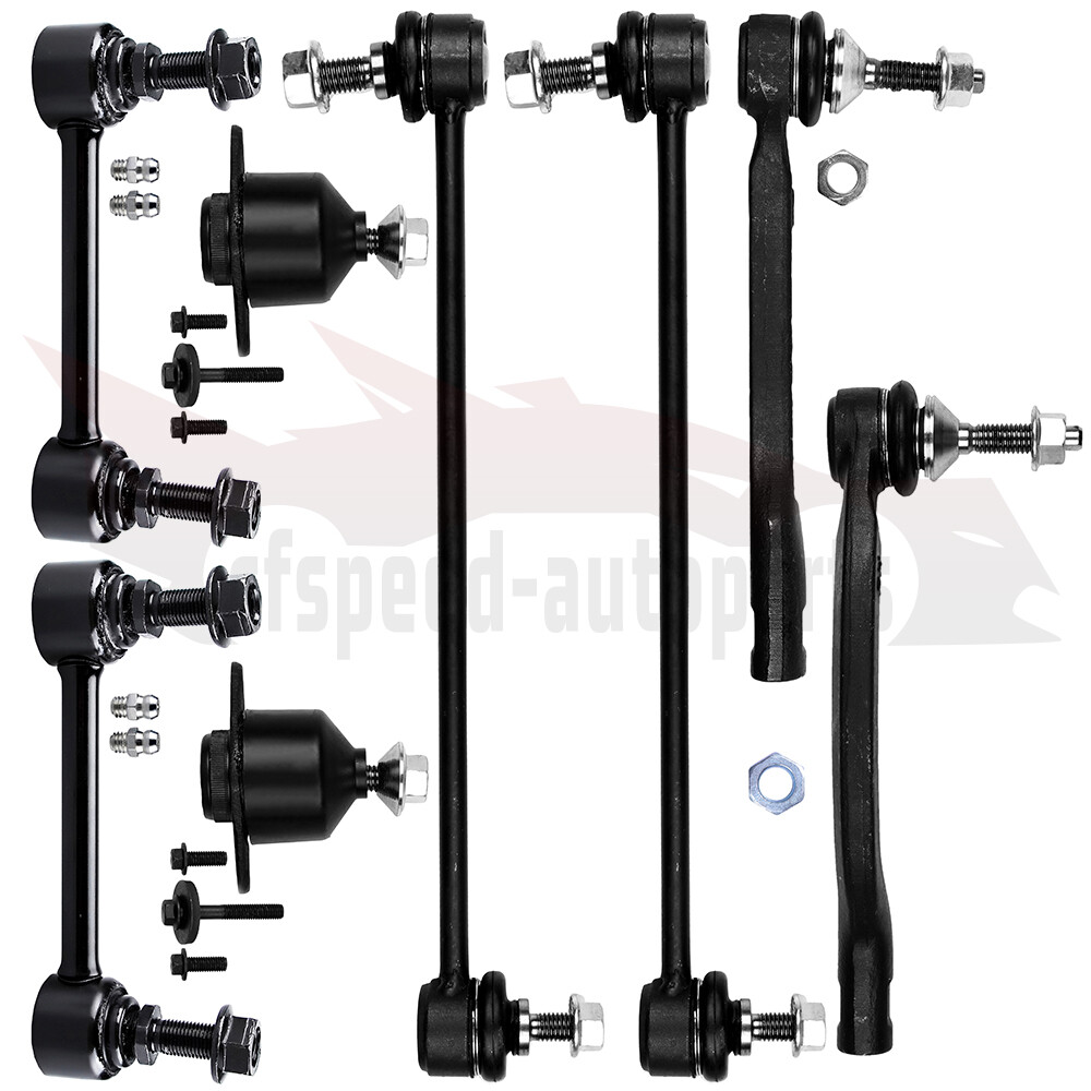 8pcs Suspension Kit for 2001-2006 Volvo S60 S80 V70 - Ball Joints & Tie Rods