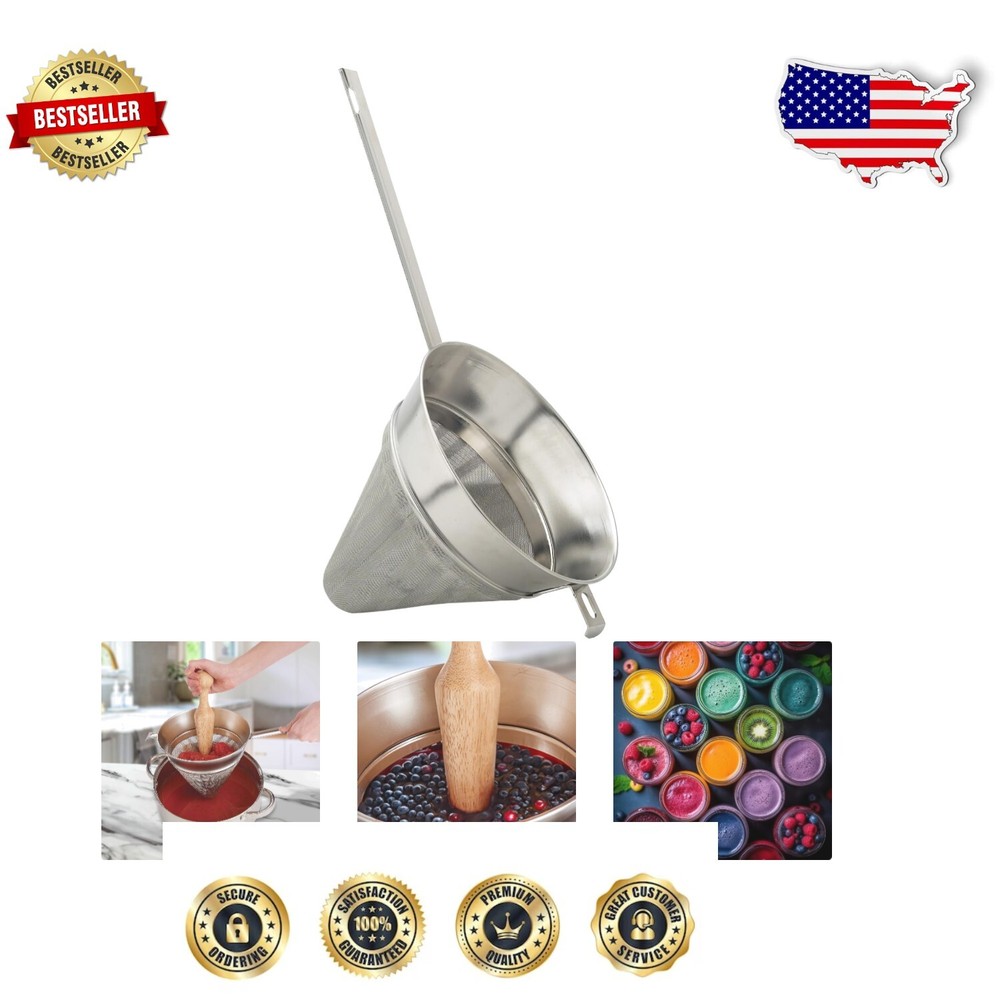 Lightweight 7-Inch Chinois Sieve for Easy Cooking and Quick Cleanup