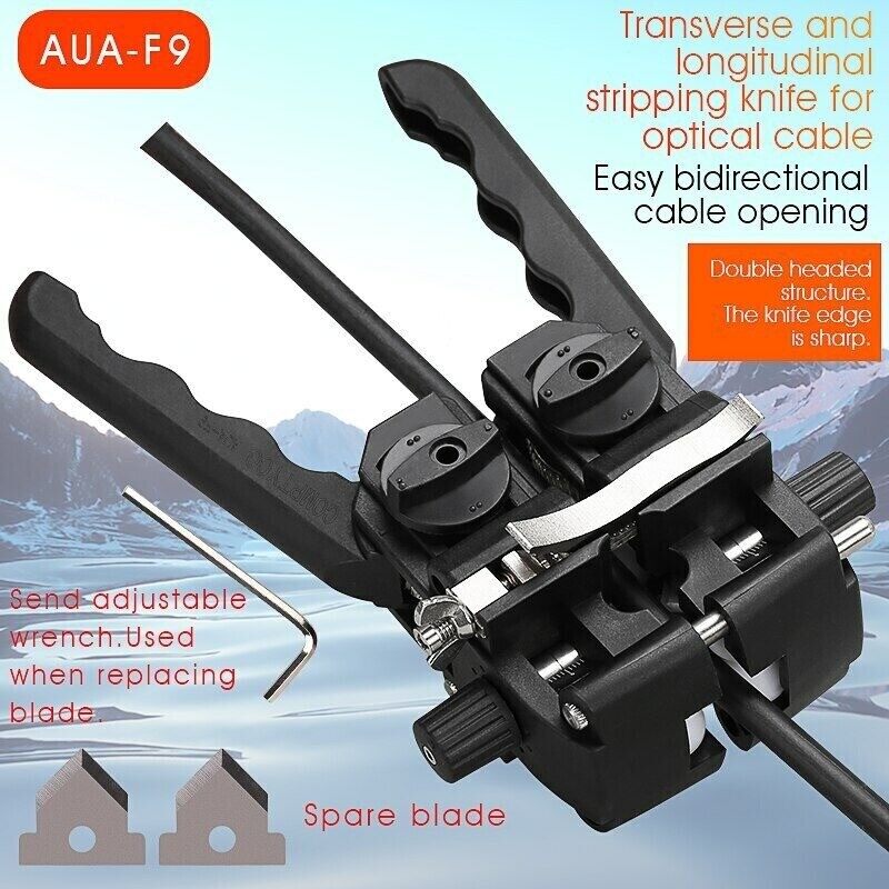 Fiber Optic Cable Jacket Slitter for Longitudinal Sheath Stripping  