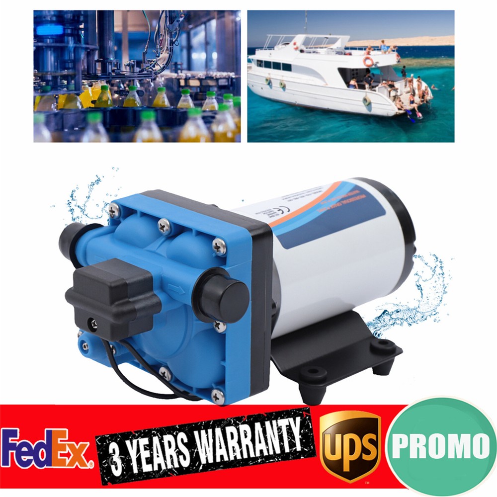 110V Self Priming Water Pressure Diaphragm Pump 55 PSI for Home/Caravan/Marine
