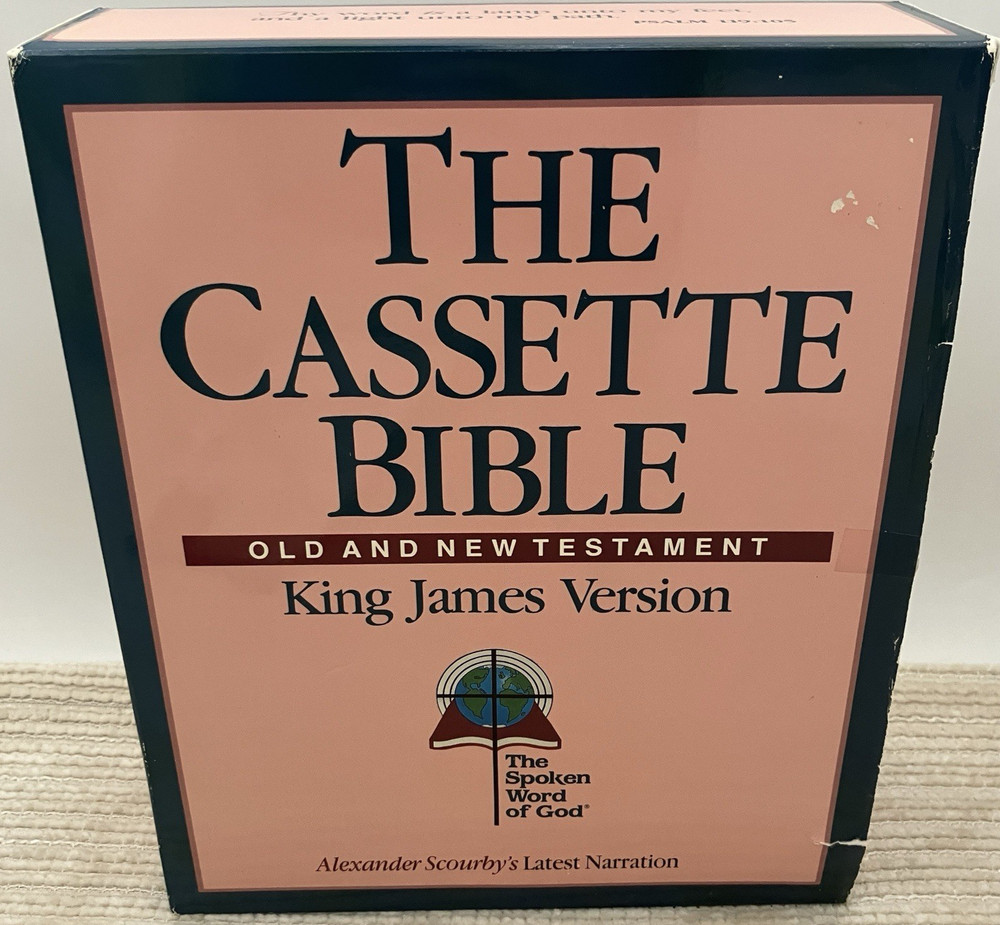 The Cassette Bible Old & New Testament KJV Alexander Scourby MISSING 2 TAPES