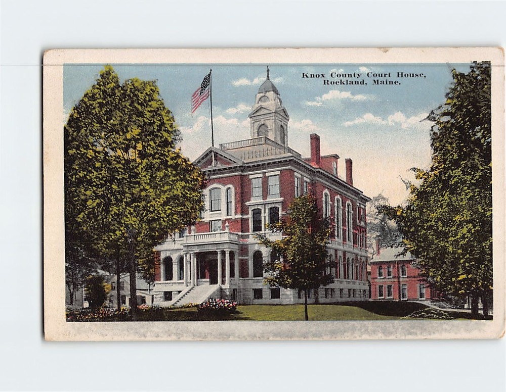 Postcard Knox County Courthouse Rockland Maine USA