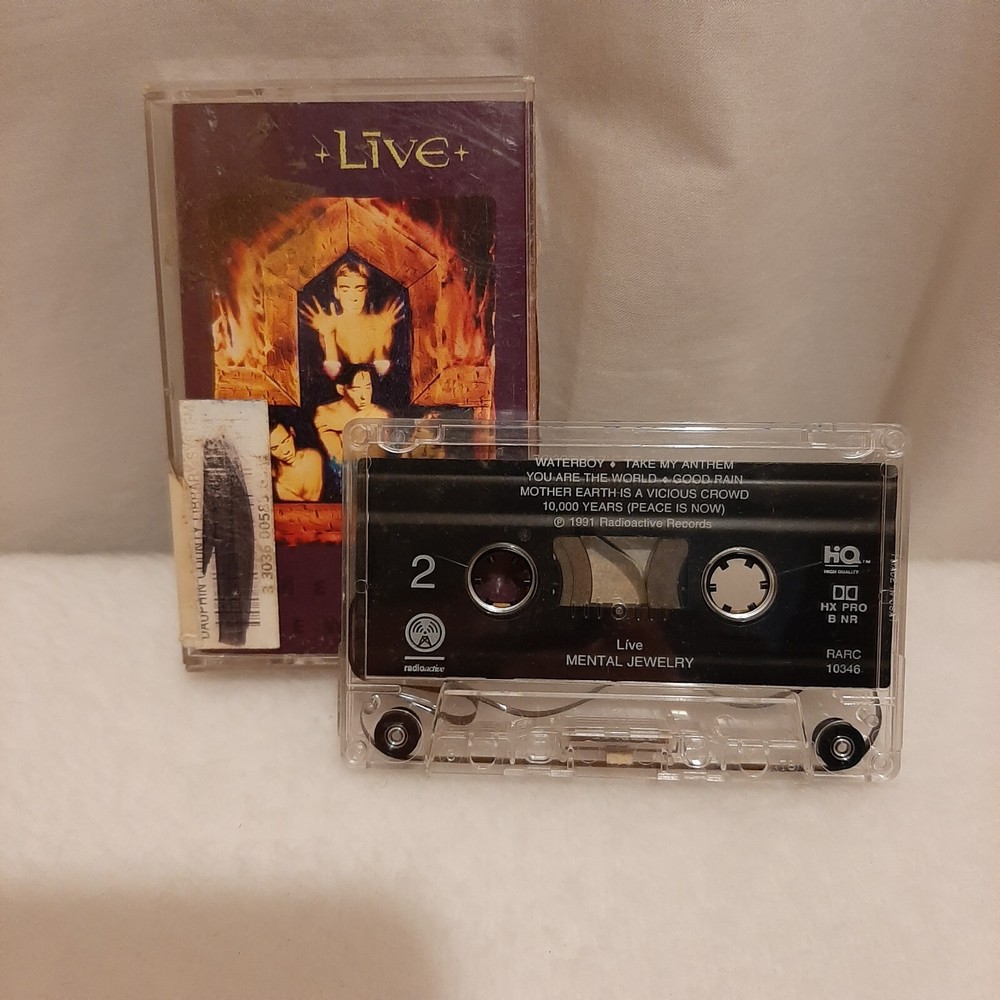 Live Mental Jewelry Cassette Tape 1991 Alternative Rock Radioactive Records  