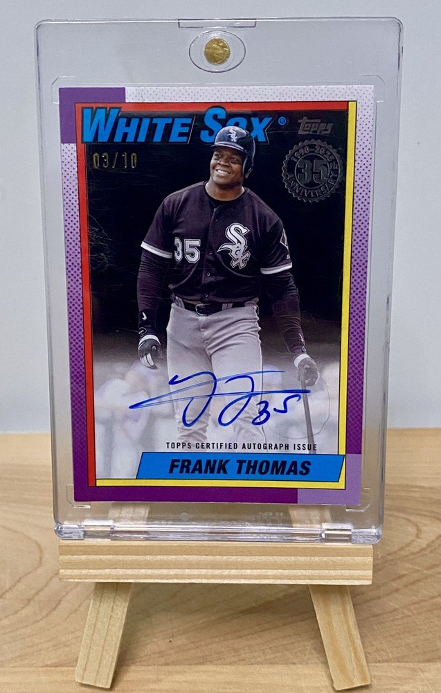 2025 Topps Update Series - 1990 Topps Baseball Autographs Frank Thomas #90AU-FT (AU)