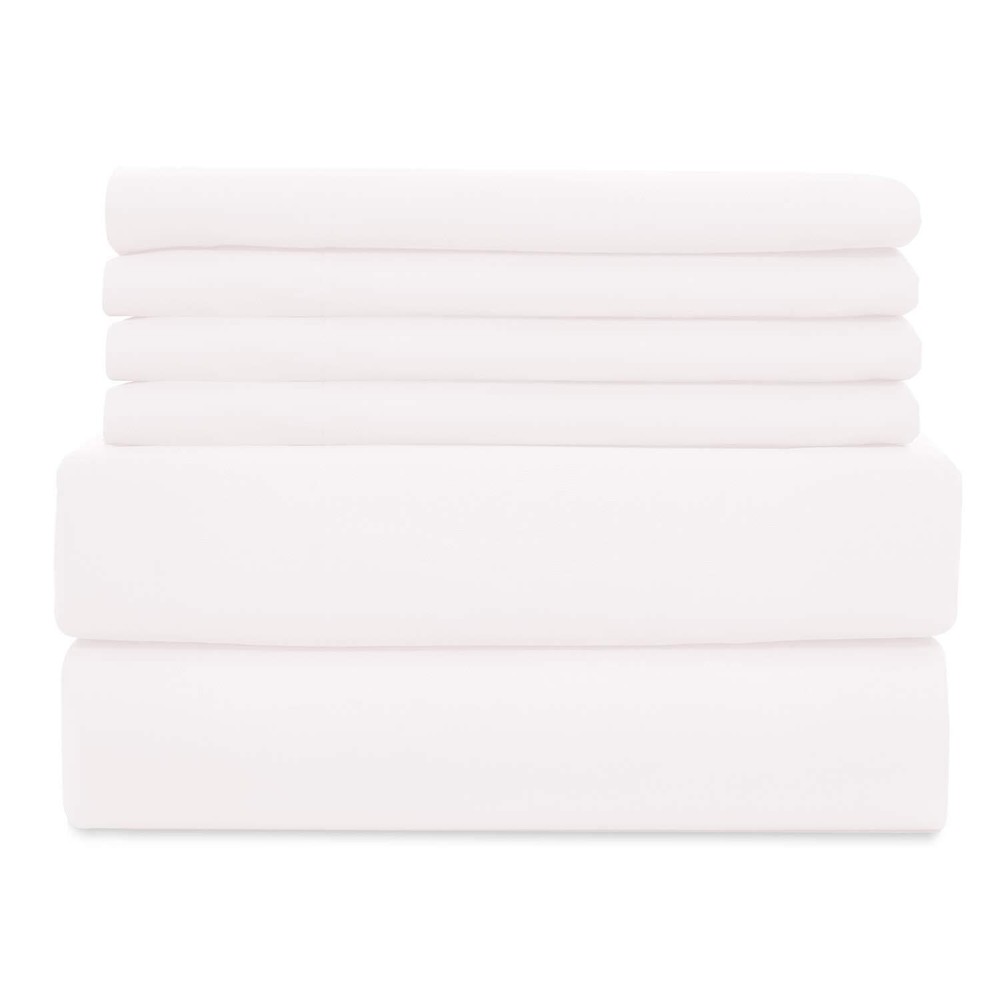 WAVVA Soft Bedding 4 Piece Bed Sheets Set - 1800 Premium Quality Deep Pocket,...