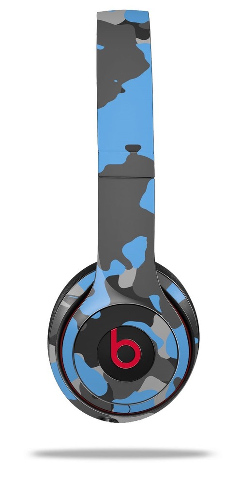 Skin Beats Solo 2 3 Old School Camouflage Blue Medium Headphones NOT INCLUDED