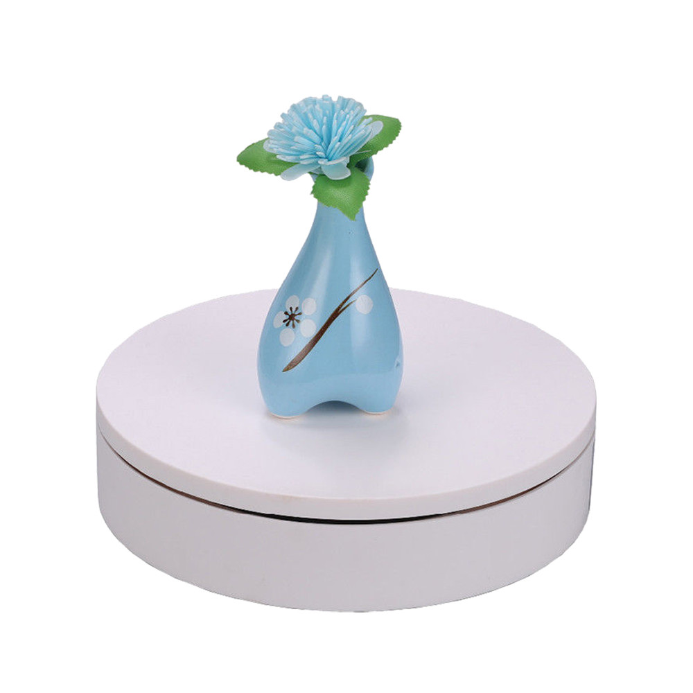 360° ABS Electric Turntable with Remote Control for Photography Display-image