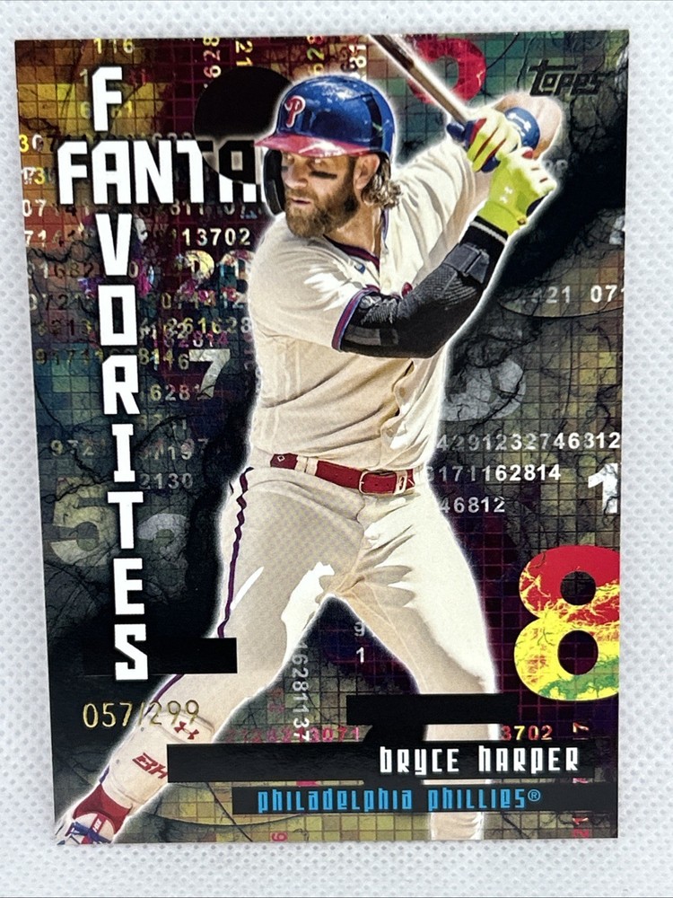 Bryce Harper 2024 Topps Series 2 Fantasy Favorites Black 299 FF-6 Phillies Card