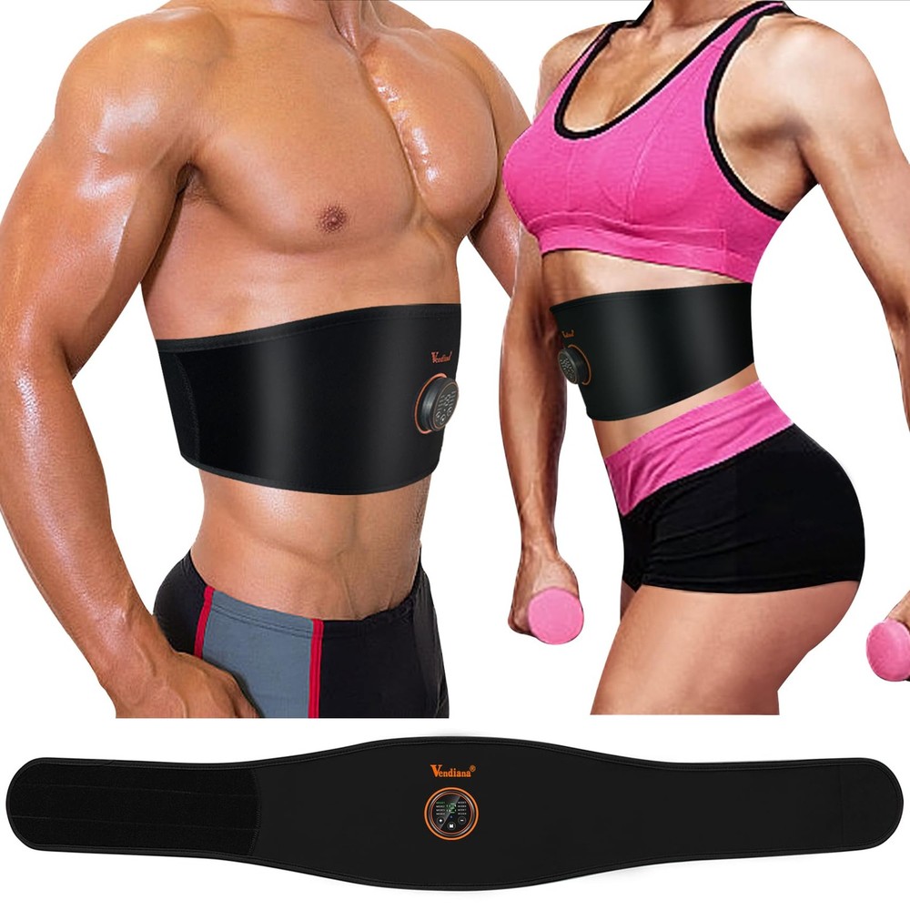 ABS Stimulator Muscle Toner Flex Fitness Belt for Waist Trimming FDA Cleared-image