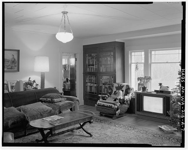 Bothell WA Boone-Truly Ranch Main House Living Room 1900s Interior Furniture