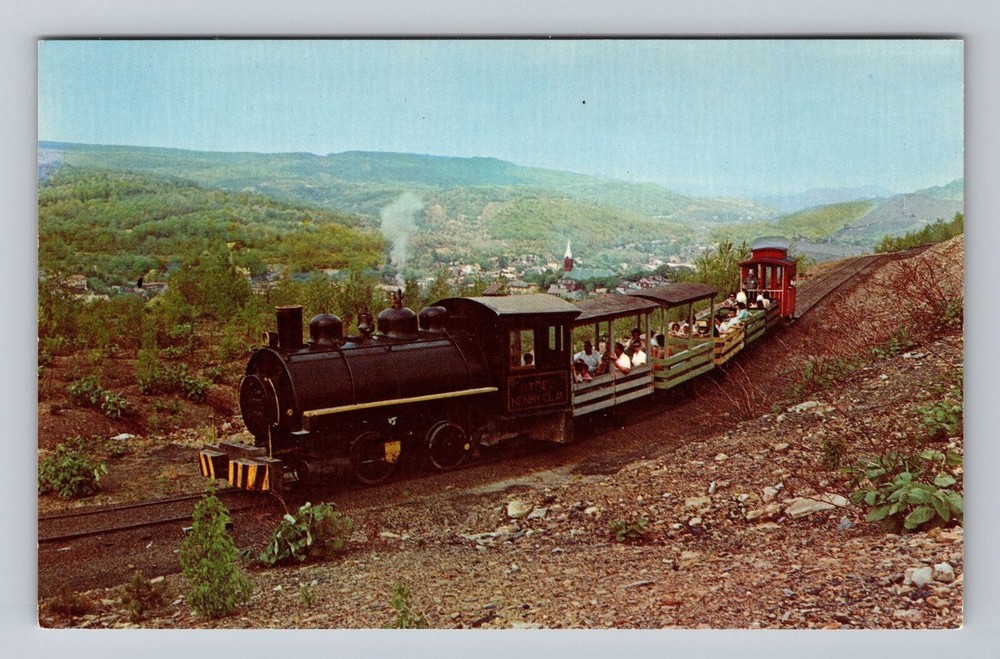 Ashland PA-Pennsylvania Steam Lokie Mine Cars Vintage Postcard