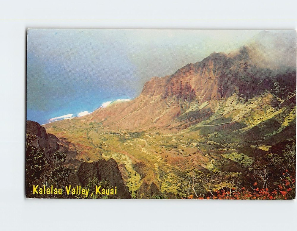 Postcard Kalalau Valley Kauai Hawaii USA
