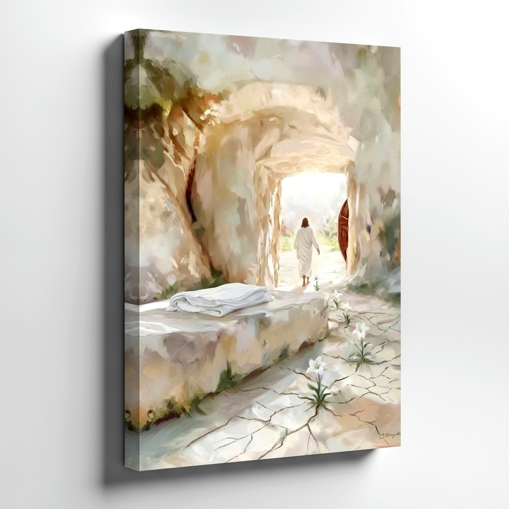 Wall Art Empty Tomb Jesus Resurrection Christian Canvas Print Religious Decor