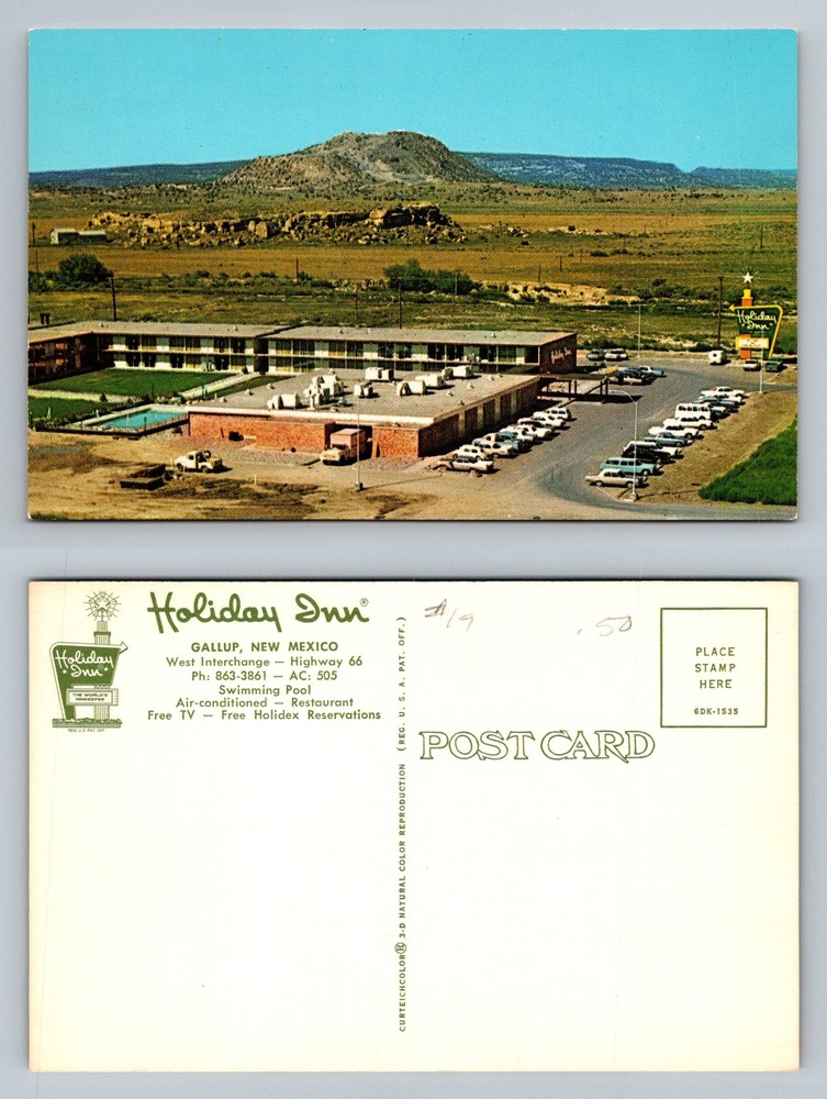Gallup, NM-New Mexico, Holiday Inn Highway 66 West Interchange Vintage Postcard