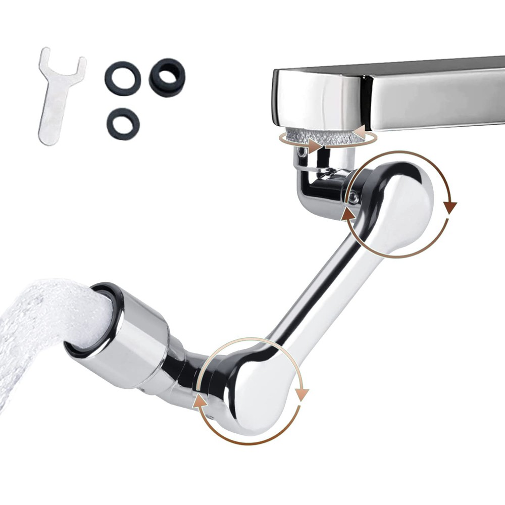 1080 Rotating Aerator Extender with Large-Angle Water Nozzle Universal Adapter