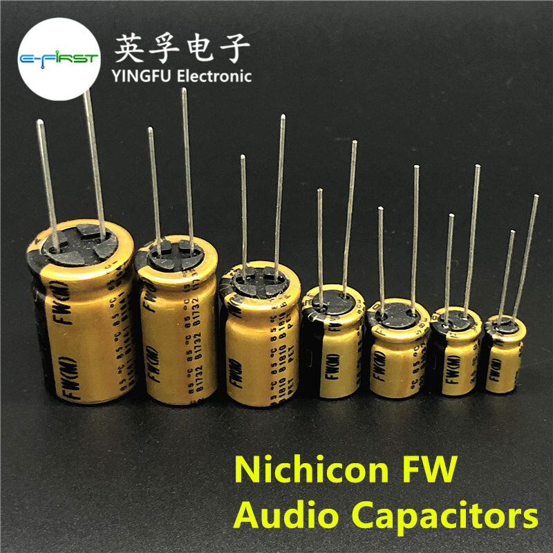 NICHICON FW Series 6.3V~100V/1uF~4700uF Available HIFI Audio Capacitor