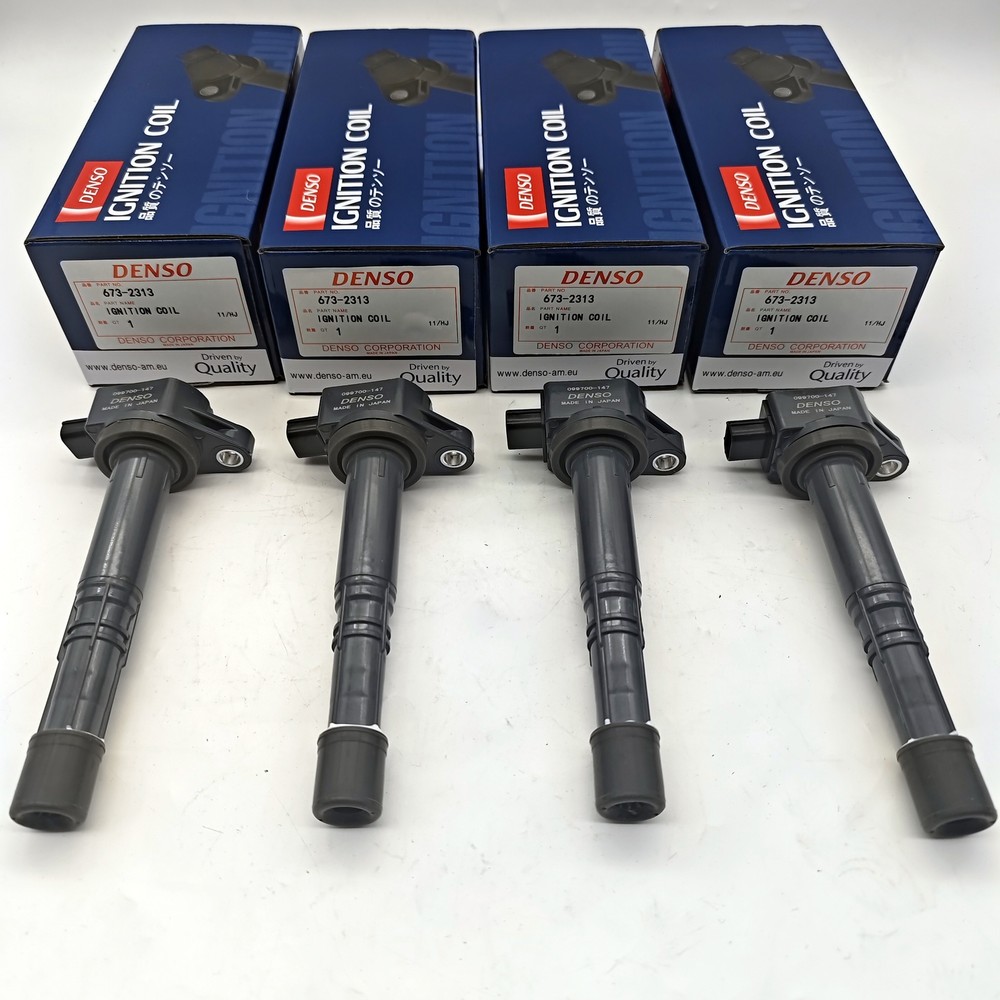 4Pcs Denso Ignition Coils 673-2313 For Honda Accord CRV Acura 2.4L 30520-R40-007