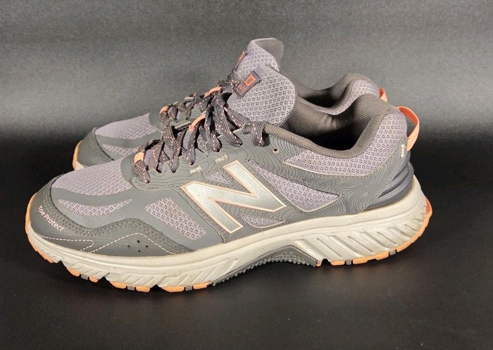New Balance Women's 9.5 Shoes Gray Coral 510 V4 Hiking Sneaker Athletic