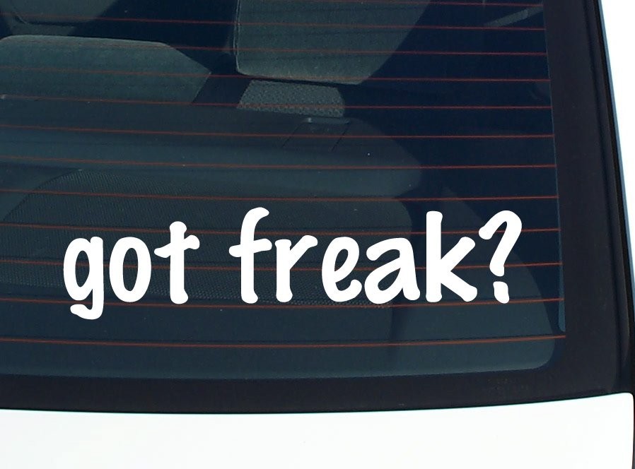 Freaky funny car decal bumper sticker vinyl window art