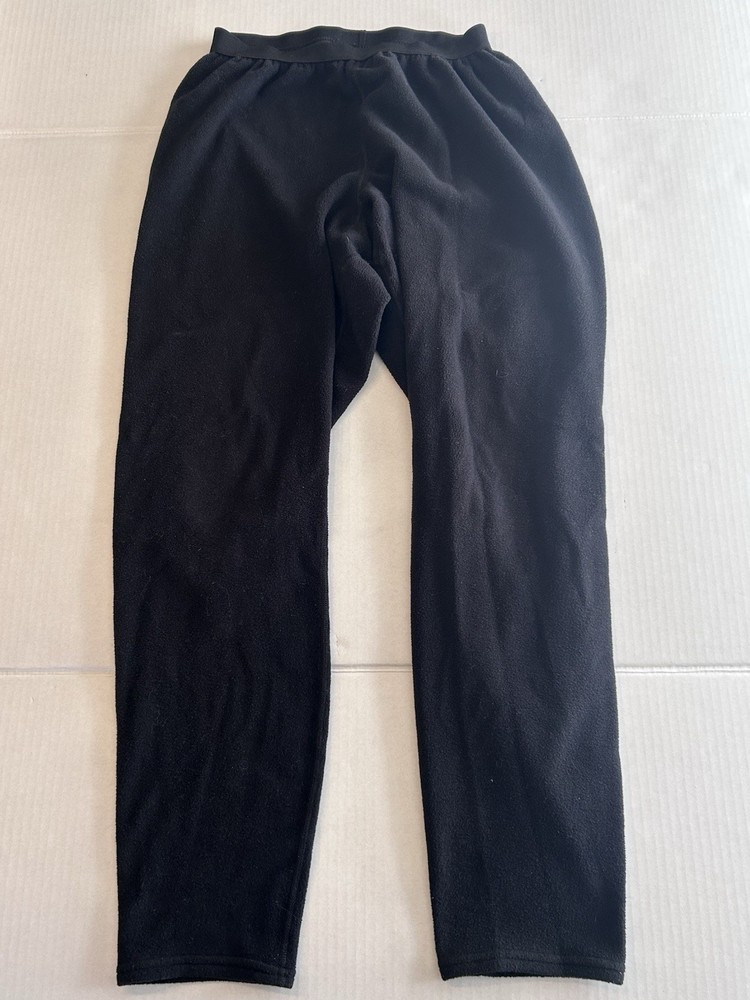 Patagonia Pants Mens XL Black Capaliene Fleece Sweatpants Made USA