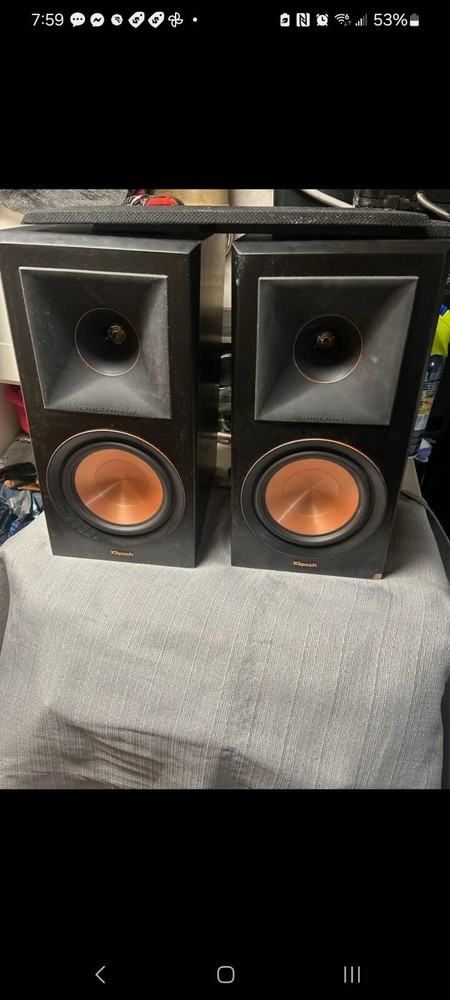 Klipsch RP600M 2-Way Ebony Bookshelf Speaker Premium Sound Quality