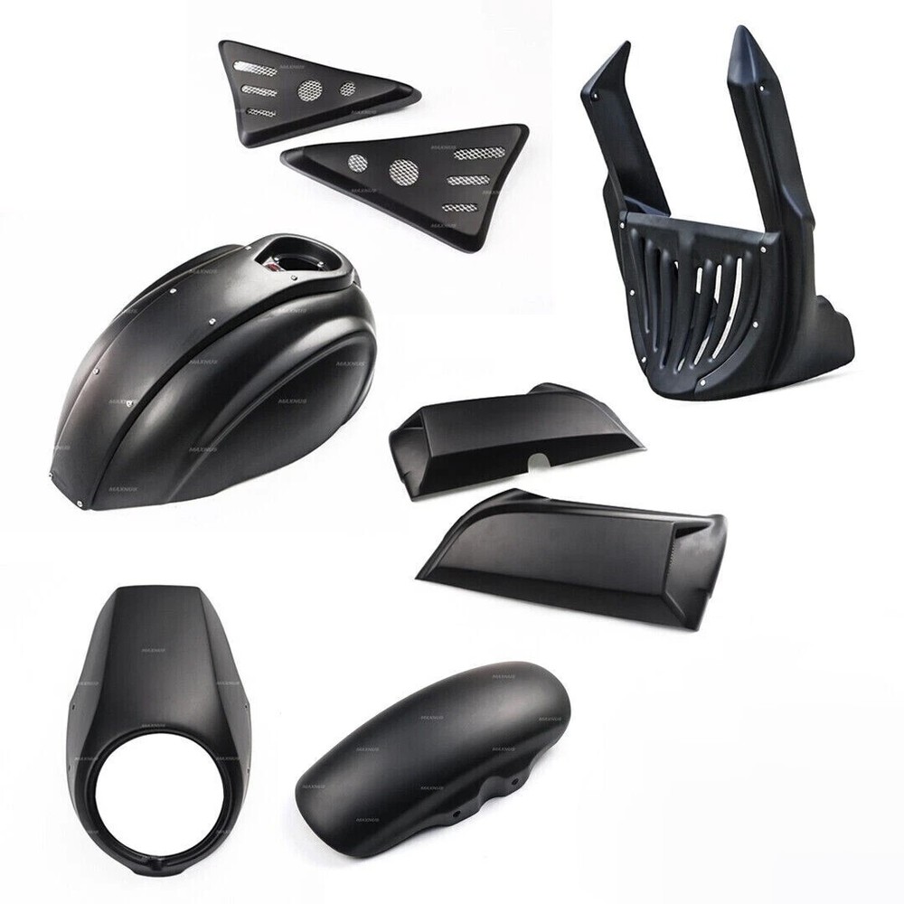 SET 6 FULL SET MATTE BLACK UNDER FAIRING TRIM FOR HONDA REBEL CMX 1100 2021-25
