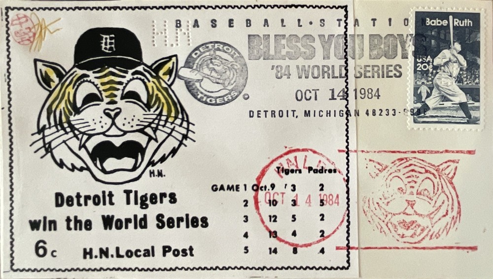 HNLP Hideaki Nakano 1984 World Series Detroit Tigers Win Beat Padres Baseball