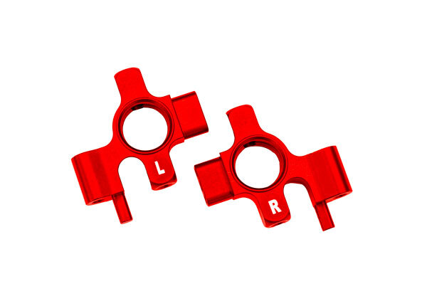Traxxas 10537-RED - Aluminum Steering Blocks, Red