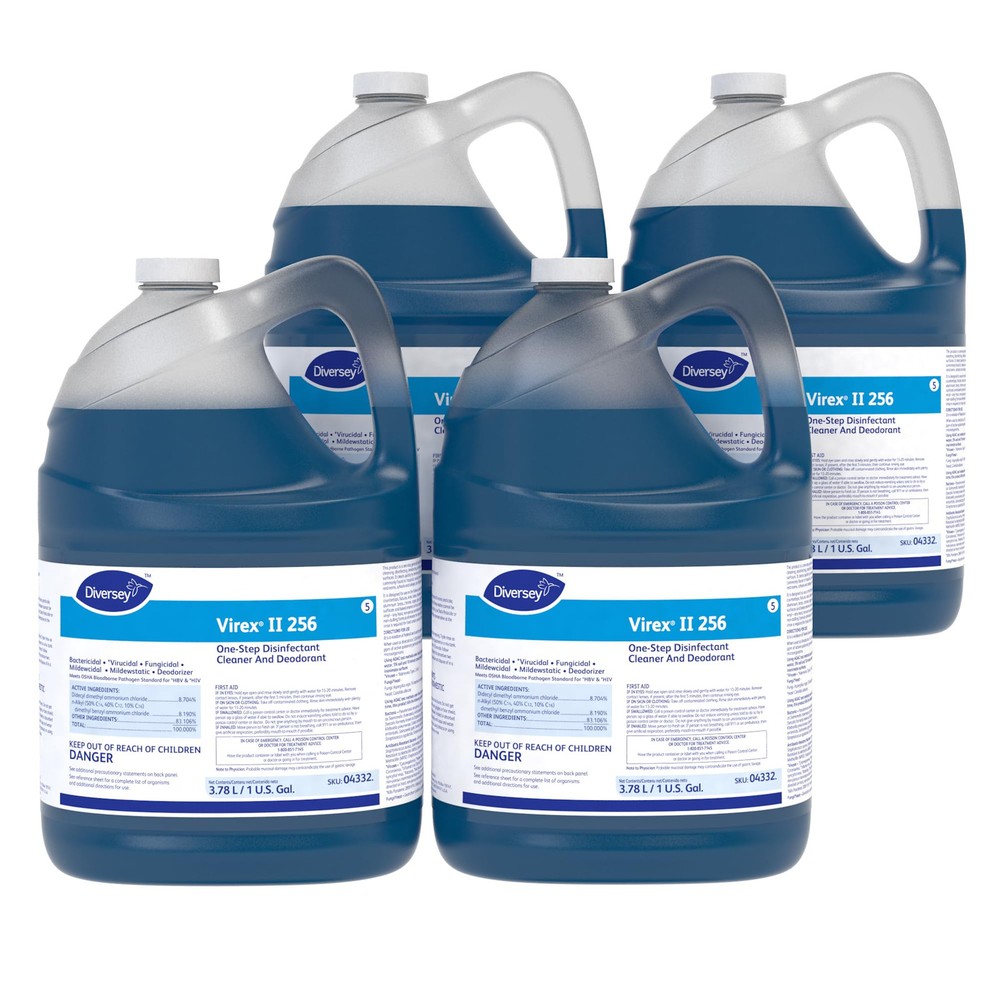 Diversey II 256 04332. Disinfectant Cleaner and Deodorant, Hospital Grade Flo...