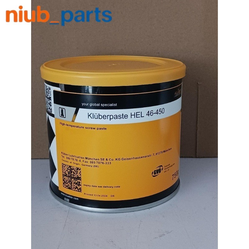 KLUBER Lubrication Kluberpaste HEL 46-450 750g ( 26.5 oz) New free ship