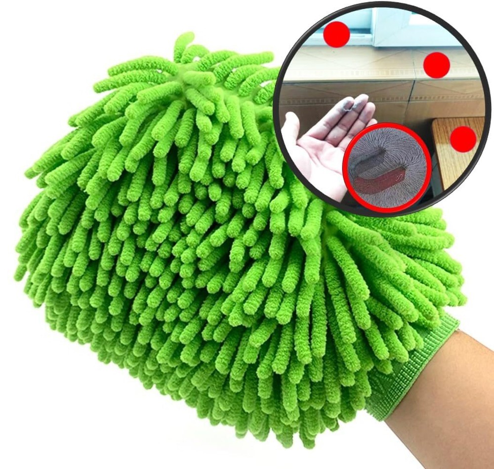 Dusting Cloths Mitt Modified Chenille Dust Wipes A Nodust Fly Duster For Sensiti
