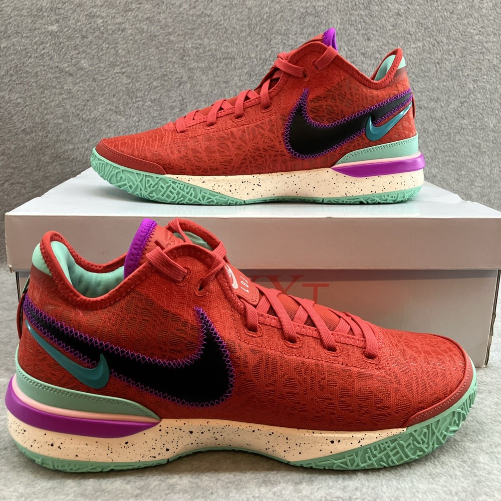 Nike LeBron NXXT Gen Mens Size 11.5 Track Red Black Teal Nebula DR8784 600
