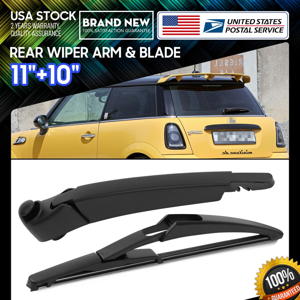 1 Set Waterproof/Durable 11''+10'' Rear Windshield Wiper Blade All Season Set