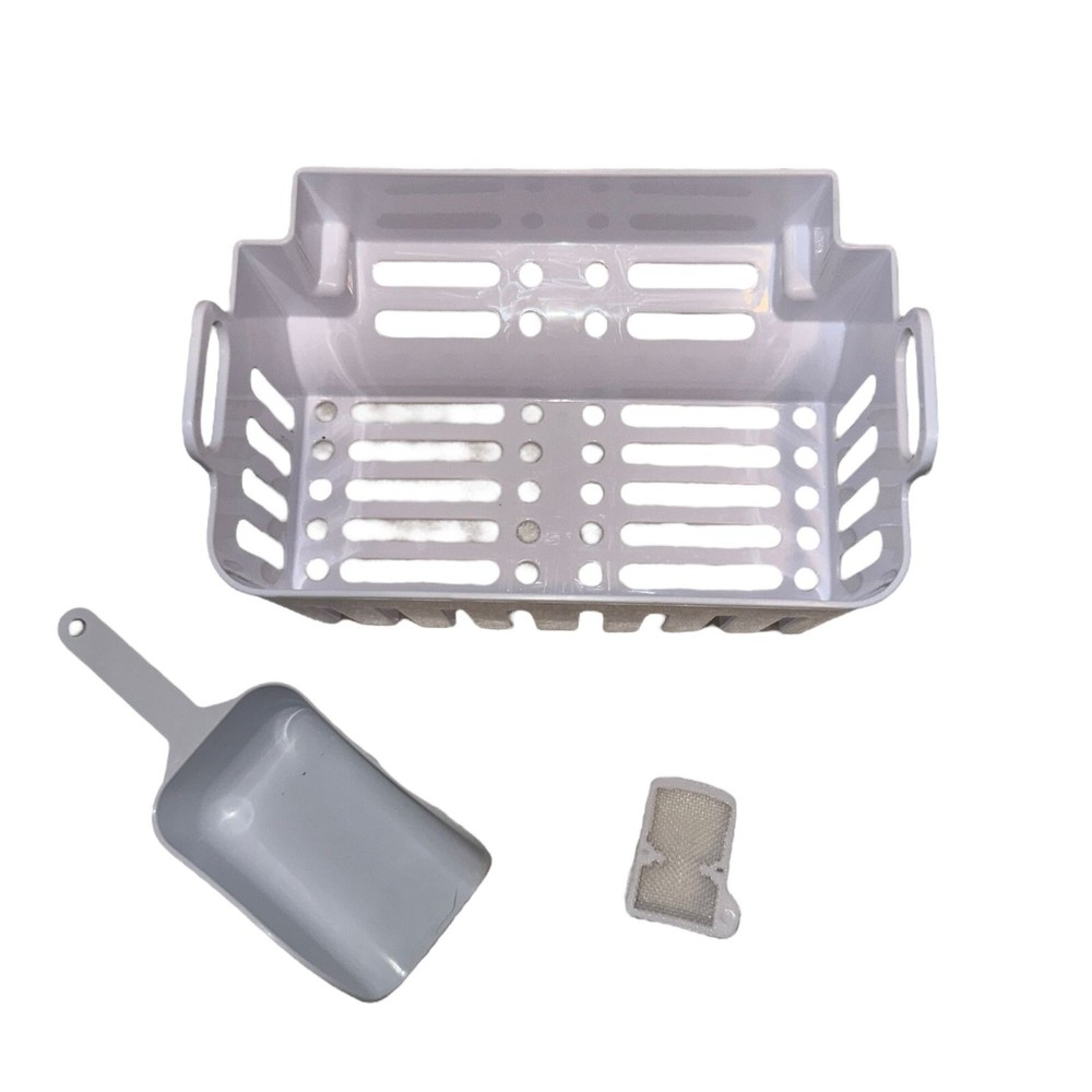 Igloo IGLICEBSC26BK Countertop Ice Maker Replacement Basket Scoop White Parts