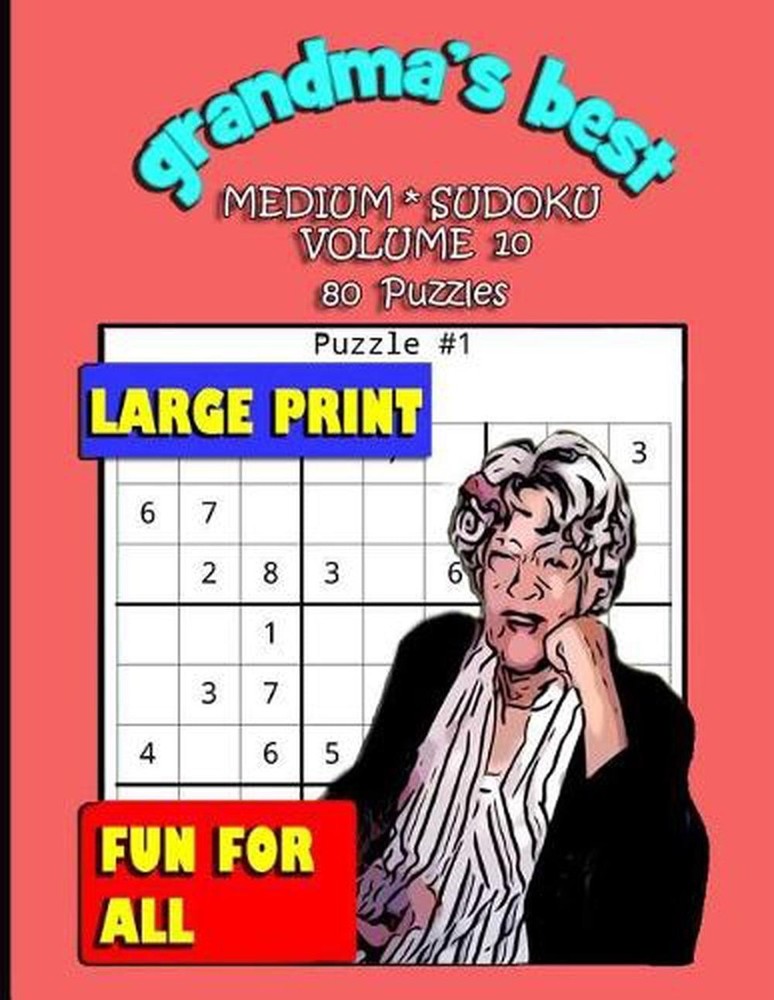 Grandma's Best Medium Sudoku: Volume 10 by Erika Simmons (English) Paperback Boo