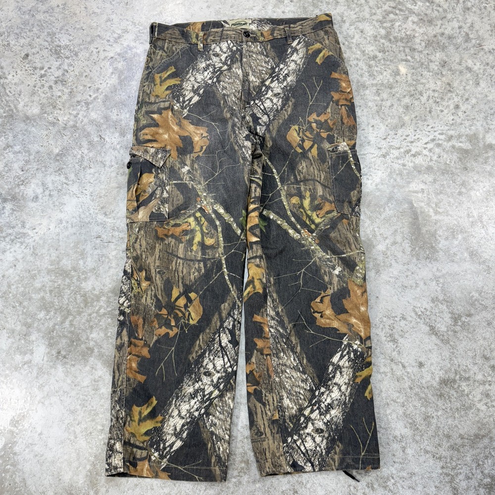 FieldStaff Men's 40 Camo Hunting Cargo Pants 6-Pocket Outdoor Woodland Realtree