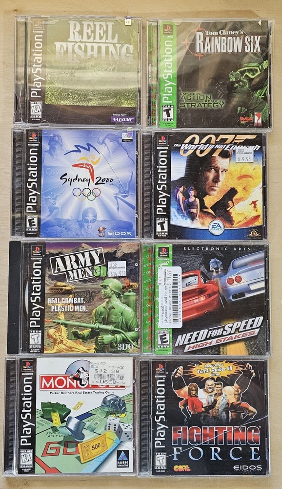 PlayStation 1 Mixed Game Lot Assorted Games for PS1 ALL WORKING TESTED 8